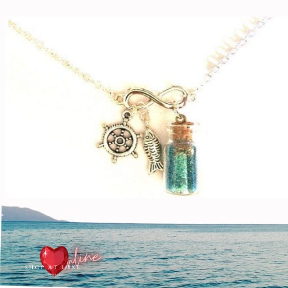 Message In A Bottle Infinity Necklace - Picture 5 of 6